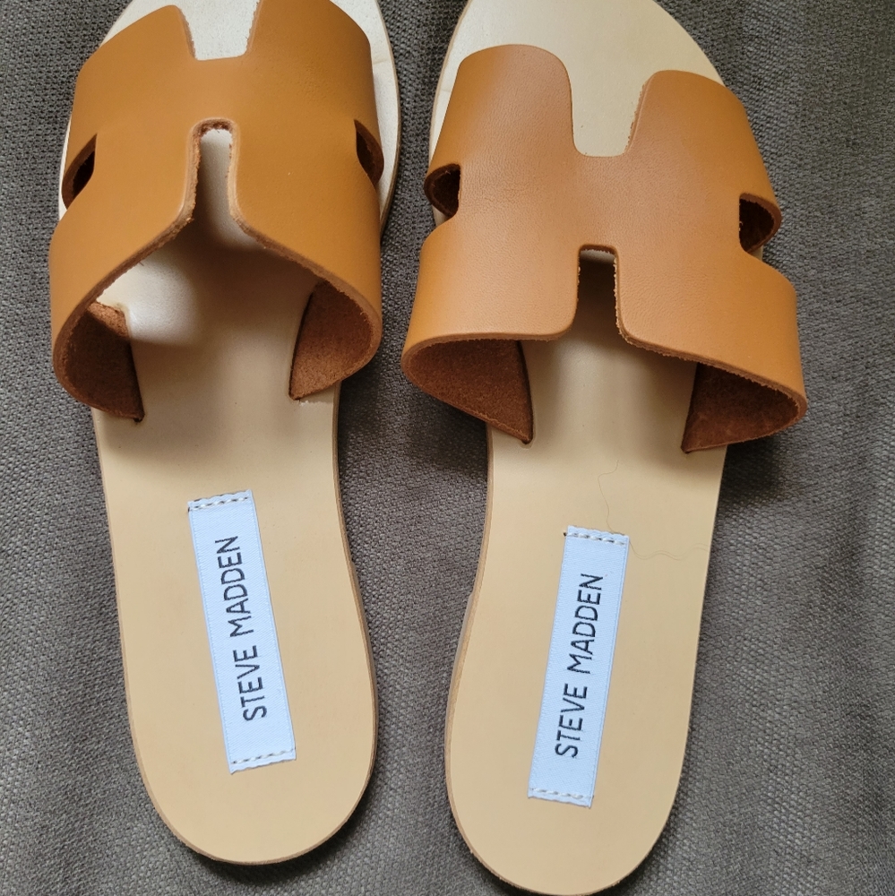 Steve madden greece cognac sandal